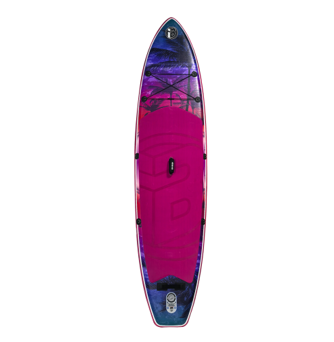 Deska SUP Purple Palm iBOARD 2025 Zabezpieczenie dziobu w postaci bumpera  odbijacza na spodzie deski.png