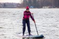 Activegames na testach sup na wodzie – deska SUP Gladiator Pro 11.2 w akcji (paddleboarding).