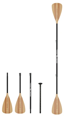 wiosło sup kajak Lekkie, klasyczne wiosło z bambusowym designem stworzone