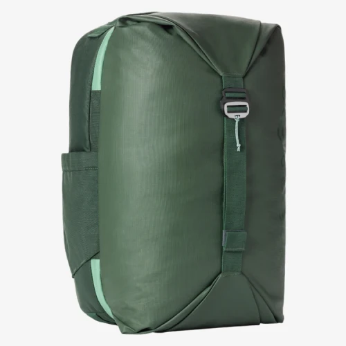 Eagle Creek Tour Travel Pack 40L Jungle Green — widok boczny z paskiem kompresyjnym