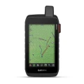 Garmin Montana 760i – widok z przodu, ślad trasy na mapie topograficznej