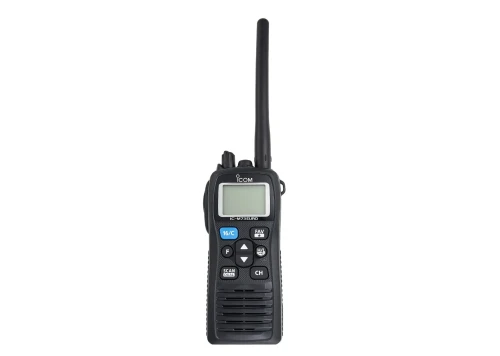 Icom IC-M73Euro – radiotelefon morski VHF, widok z przodu, ekran i klawiatura