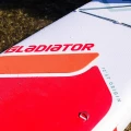 deska sup touring Gladiator Origin 12.6T, wersja Combo z D-ringami do siedziska kajakowego – oznaczenie 12.6T i punkt mocowania