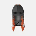 ponton Gladiator Active C370 AL pomarańczowo-szary widok z góry z markizą