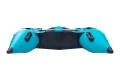ponton Gladiator Active C370 AL czarno-turkusowy widok od rufy