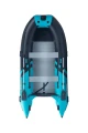 ponton Gladiator Active C370 AL czarno-turkusowy widok z góry