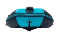 ponton Gladiator Active C370 AL czarno-turkusowy widok z przodu