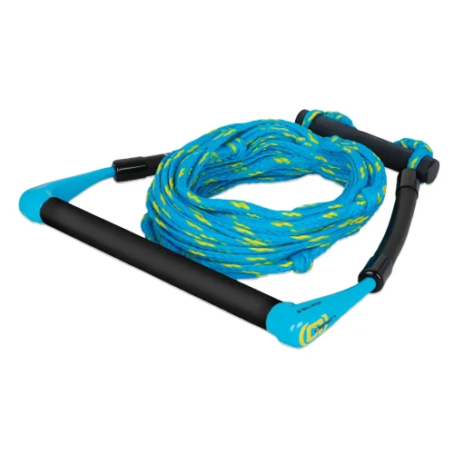 Uchwyt z liną O’Brien Kneeboard Blue Cyan Yellow do kneeboardu z Aqua Hook Bar