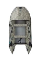 Gladiator Active C370 AL Camo Digital widok z góry z ławkami, wiosłami i osłoną dziobową