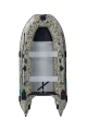 Ponton Gladiator C370 AL Camo Digital z aluminiową podłogą i stałą pawężą