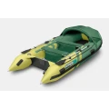 Ponton Gladiator Active C370 AL zielono-żółty z aluminiową podłogą, markizą i torbami