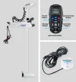 Watersnake Geo Spot GPS 80 lbs 24V - funkcjonalności pilota oraz antena GPS