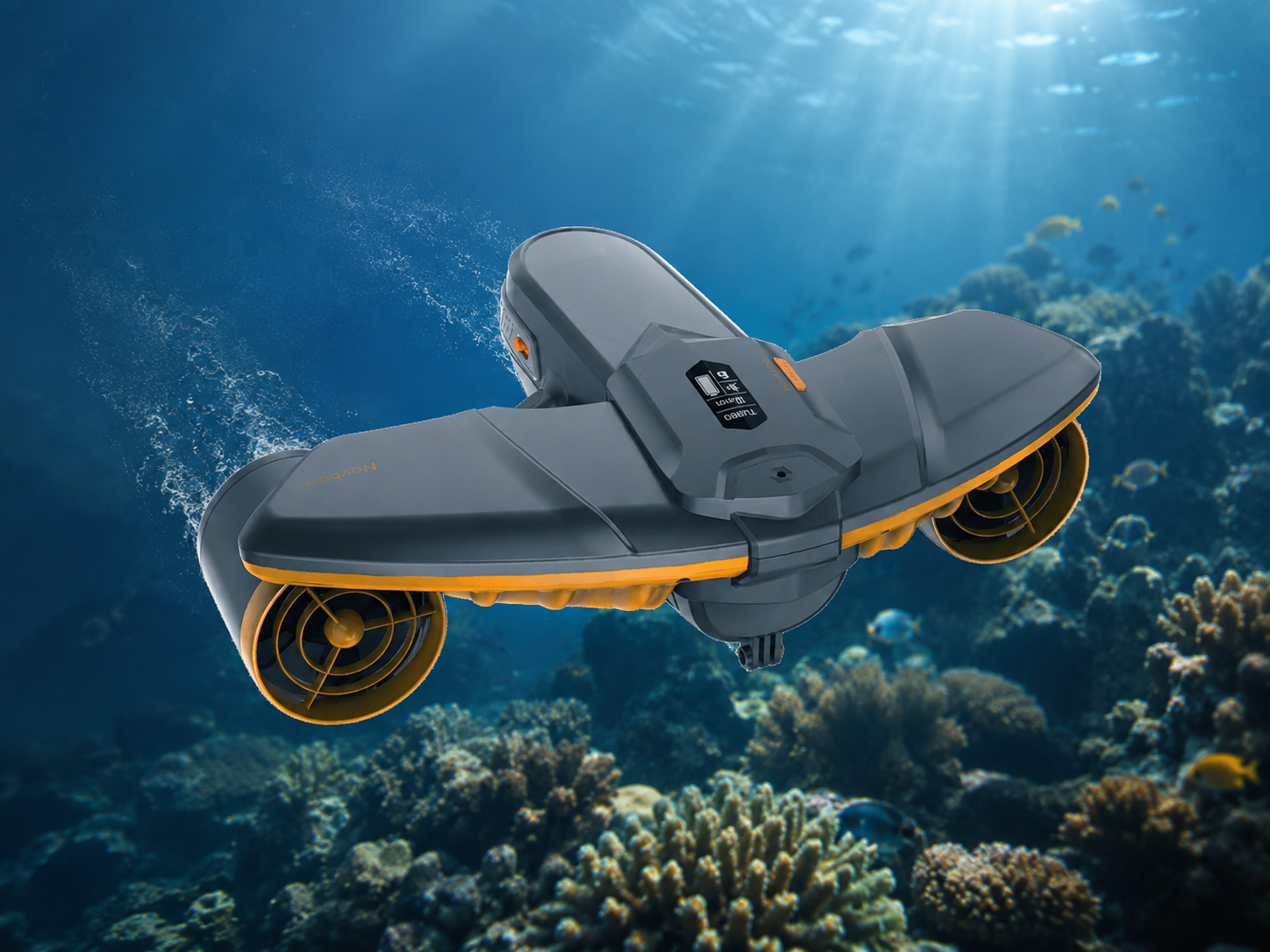 Navbow Sublue Plus skuter szary z pomarańczowym