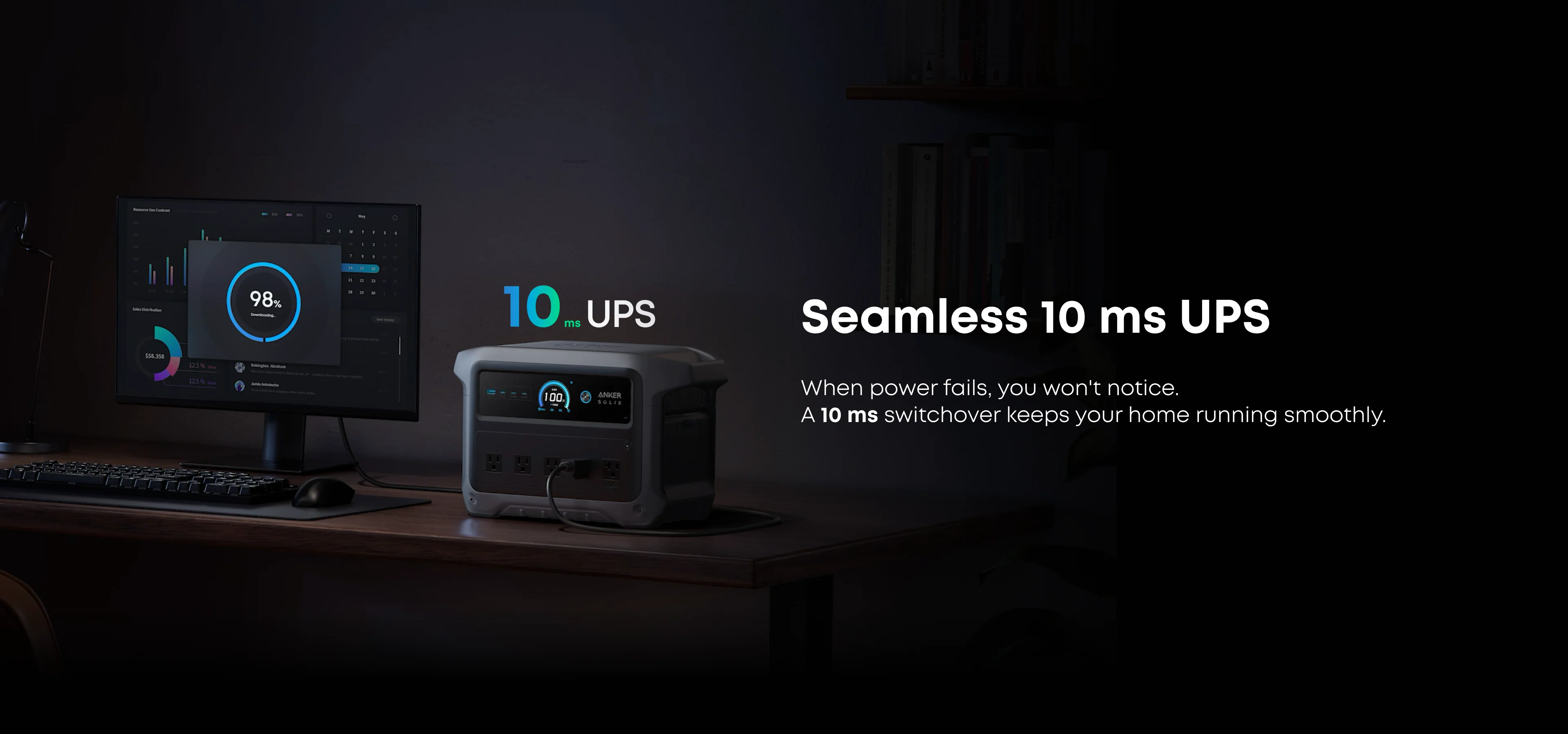 Anker C1000 Gen 2 - funkcja UPS 10ms