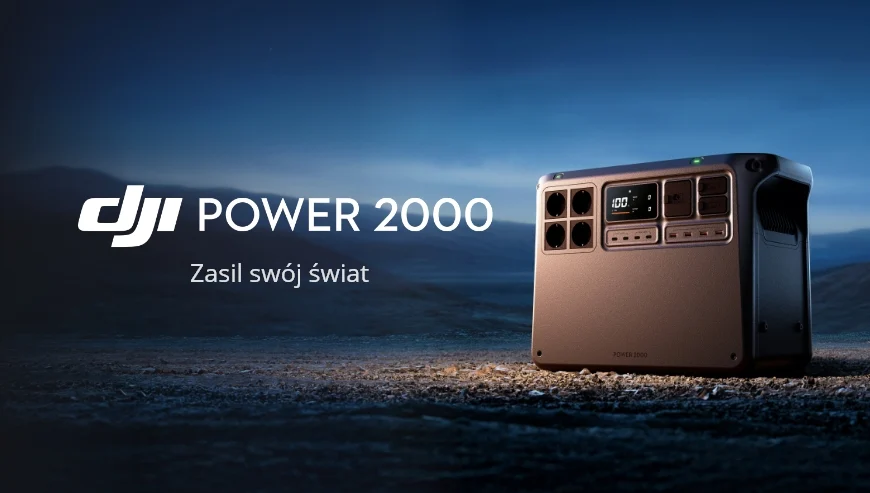 Stacja zasilania DJI Power 2000 - grafika reklamowa