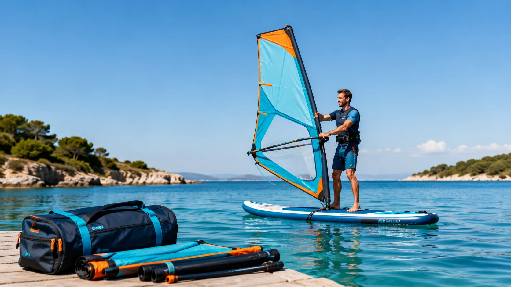 W pełni składany pędnik do WindSUP – Starboard Compact Sail 2026